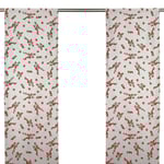 Christmas collection Röda Bär Beige Panelgardin
