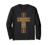 John 3:16 Christian Cross Bible Long Sleeve T-Shirt