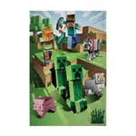 Minecraft Large Blanket Creepers Battle Kids Gamers Bed Sofa Throw Official
