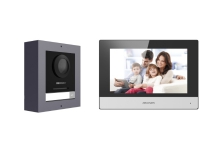 Hikvision DS-KIS602(B), 17,8 cm (7), LCD/TFT, 1024 x 600 pixlar, Kapacitiv, Svart, Grå, IP65
