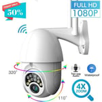 Caméra de sécurité extérieure PTZ WiFi 1080P Rotation de 360 degrés Webcam Webcam sans fil WiFi IP66 - DIY MORE