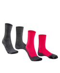 FALKE Women's TK2 Explore 2-Pack W SO Wool Thick Anti-Blister 2 Pairs Hiking Socks, Multicolor (Sortiment 0020), 2.5-3.5