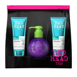 Bed Head by Tigi Travel Shampoo Conditioner and Volumising Cream with Toiletry Bag