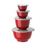 Rosti Margrethe bowl set 4-pack Red