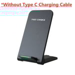 30W Trådlös Snabbladdare för iPhone 15 14 13 12 ProMax 11 Stativ Snabbladdare för Samsung Note 20/10 S21 Ultra Vikbar black