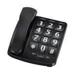 Riiai BigTel Amplified Big Button Landline Phones, Big Button Telephone with Loud Handsfree Speakerphone for Seniors Perfect for Low Vision and Hearing Impaired Aids
