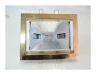 Artemide - Encastré rectangle doré orientable 208X164mm pour lampe R7S- RX7S 150W max (culot ajustable) sans verre jimmy 71103