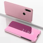 Huawei P40 Lite E - View Window Mirror cover - Rosa guld
