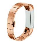 Fitbit Alta HR Steel Link Bracelet Stainless Strap Rose Gold