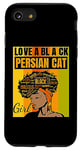 iPhone SE (2020) / 7 / 8 Black Independence Day - Love a Black Persian Cat Girl Case