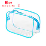 Makeup Bags Cosmetic Pouch Travel Organizer Blue S