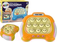 Sensorisk Spelkonsol Pop It Battery Lights Sounds Yellow