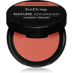 IsaDora Nature Enhanced Cream Blush Kompakt rouge med spejl og børste Skygge 30 Apricot Nude 3 g