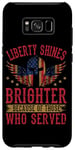 Coque pour Galaxy S8+ Liberty rend hommage au service patriotique de Grateful Nation