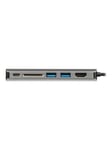 StarTech.com USB C Multiport Adapter - HDMI - SD Reader - 2xA 1xC - PD 3.0 - docking station