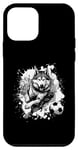 Coque pour iPhone 12 mini Husky Dog Jouant au Football | Équipe Sportive
