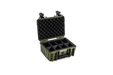 B&W International GmbH B&W Outdoor Transport Case Type 3000 Bronze Green with Variable Compartments - Waterproof According to IP67 Certification, Dustproof, Shatterproof and Indestructible, Bronze