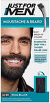 Just For Men Moustache & Beard Real Black Dye, Eliminates Grey For a Thicker & –