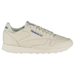 Reebok Unisex Classic Leather Sneaker, Chalk Vector Blue Vector Red, 9.5 UK