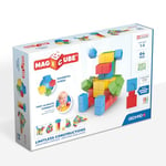 Geomag - Magicube Full Color - Cubes Magnétiques à Empiler pour Bébé d'1 an et plus - 4 couleurs - 64 Blocs de Construction - 100% Plastique Recyclé