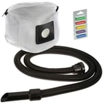 Qualtex 2.5M Long Nuflex Hose Reusable Zip Cloth Bag and Flavoured Fresheners For Numatic Henry Hetty Vacuum Cleaners