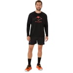 Asics Fujitrail Logo LS Top Herr Storlek L Svart - Långärmad Tröja för Löpning