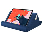 MoKo Tablet Pillow Holder, Pillow for Multi-Angle Tablet Stand Up to 12.9" for Xmas Gift, eReader, Fits iPad Air 5 10.9, iPad 9, iPad Mini 6, iPad Pro 11/12.9 4/5th Gen,Galaxy Tab S6/S7, Navy Blue