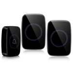 Wireless Doorbell Ring Door Bell Kit Waterproof 2 Plug In Receiver UK