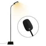 LED Floor Lamp Modern Reading Standing Lamp Dimmable Gooseneck Floor Lamp, 3 Color Temperatures & 5 Level Brightness, Long Lifespan High Lumens Touch Control Floor Light for Living Room Bedroom Office