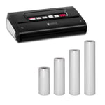 Royal Catering Vakuumförpackare set med 4 rullar vakuumpåsar 15 - 30 cm ABS 32 Black Edition