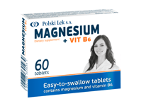 Polski Lek Magnez Magnesium Vit B6 Stress Free Cramp Blood Pressure 60 Tablets
