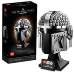 LEGO Star Wars The Mandalorian Helmet Buildable Model Kit, Display Collectible Decoration Set for Adults, Men, Women, Mum, Dad, Collectible Idea 75328