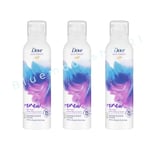 3 x200ml Dove Bath Therapy Renew Shower & Shave Mousse Violet & Hibiscus Scent