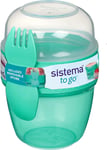 Sistema Snack Capsule To Go | with 2 Compartments & spork | 515 ml | Assorted