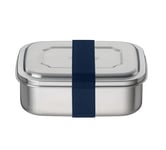 THERMOcafé by THERMOS TC Sandwich Box Boîte à sandwich 0,80 l, bleu saphir, en acier inoxydable non laqué, avec bande textile, pour l'université, l'école, le bureau, passe au lave-vaisselle