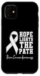 iPhone 11 Hope Lights The Path - Brain Cancer Awareness Apparel Case