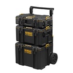 DEWALT DWST83402-1 TOUGHSYSTEM 3-in-1 Kit – 2 Small and Medium Capacity Boxes and 1 Large Capacity Mobile Case – IP65 – 554 x 500 x 1150 mm – Robust – TAG TOOL CONNECT