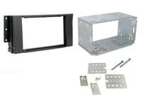 Connects2 Fitting Kit Land Rover Discovery 3 - Freelander 2005 2010 Double Din (With Cage) (Black)