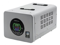 Qoltec Monolith - Automatisk spenningsregulator - AC 220-240 V - 8000 watt - 10000 VA - enkeltfase - grå