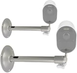 Lot De 2 Supports Muraux Pour Caméra De Vidéosurveillance - Support Mural Pour Caméra De Surveillance Cctv - Pro Eufy Wyze Pan Vr Rift Sensor Htc Vive - Station De Base 1/4"[Q1516]
