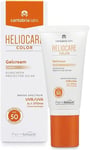 Heliocare, Gelcream Colour Light SPF Sun Cream For Face Daily UVA UVB AntiAgein