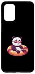 Coque pour Galaxy S20+ Bande dessinée Panda mignon en vacances d'été