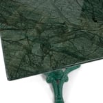 Seine cafébord grön/grön marmor 60x60 cm