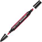 Winsor And Newton Brush Marker Dual Tip Artist Graphic Drawing Pen Twin Tips Red