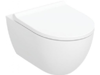 Geberit Acanto sæt væghængt toilet, skjult montering, KeraTect, TurboFlush, med toiletsæde: Soft close