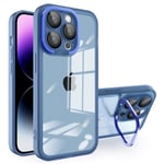 SKALO iPhone 15 Pro Color Bumper Kamera Ring Skal - Blå