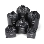 Raja Sac poubelle - 50L noir recyclé extra-forte résistance Lot de 200 sacs