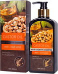 Castor Oil Hair Growth Shampoo, Hydrating Regrowth Shampoo for Dry Damaged Hair,
