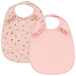 Konges Sløjd 2-pack Bib Med Krusiduller Cherry Sparkle | Rosa | One size