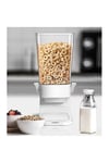 Cereal Nuts Storage Container Dispenser for Kitchen White